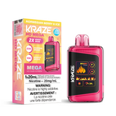 NORWEGIAN BERRY G ICE KRAZE HD MEGA (20000 PUFFs) DISPOSABLE VAPE Featuring 1.77-inch OLED screen, dual-coil technology, 20mL e-liquid capacity, 20,000 puffs, Boost Mode.